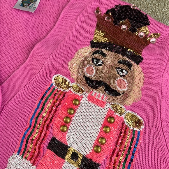 QUEEN OF SPARKLES Sweaters Queen Of Sparkles Nutcracker Pink